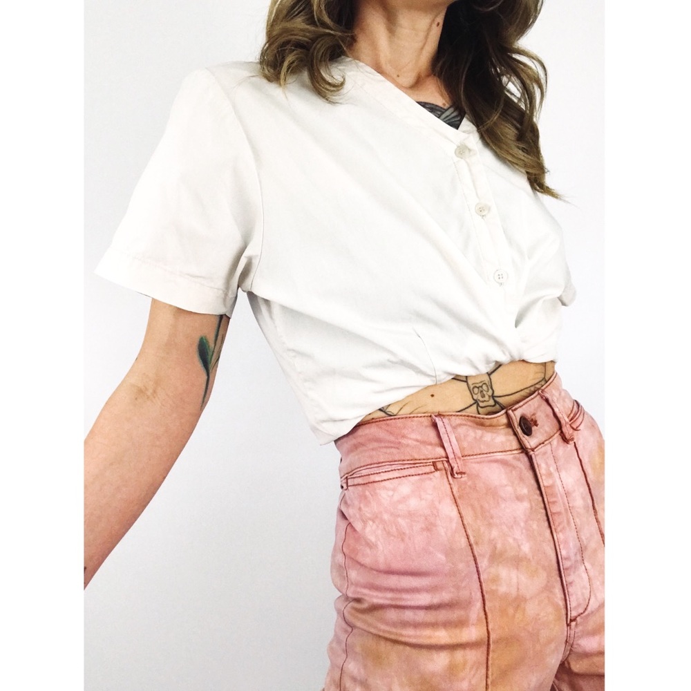 Vintage Woolrich Button-Front Blouse | Size M
